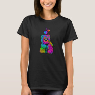 T-shirt Teddy Teddy Bear psychédélique Trippé Teddy coloré