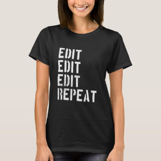 T-shirt Tedit Repeat Humour