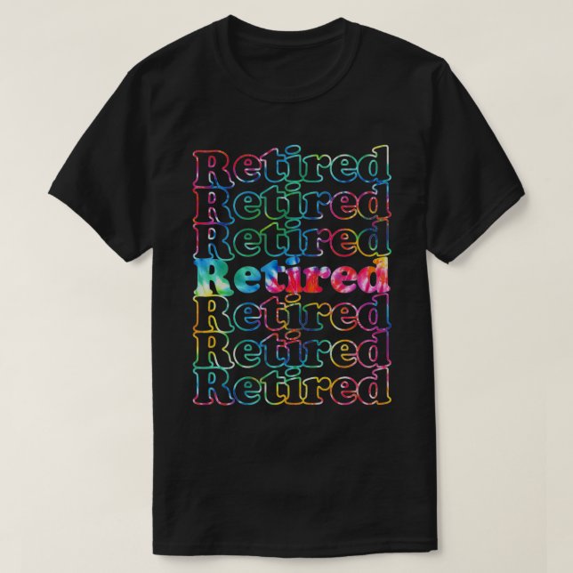 T-shirt Tee à la retraite (Design devant)