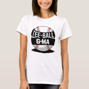 T-shirt Tee-Ball G-Ma drôle Grand-mère de Tee-ball