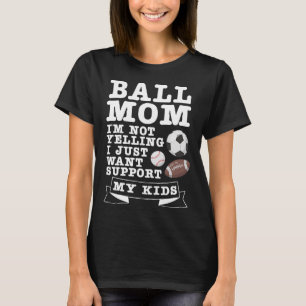 T-shirt Tee-ball Maman mignonne Jouer T-Ball Women Cadeau