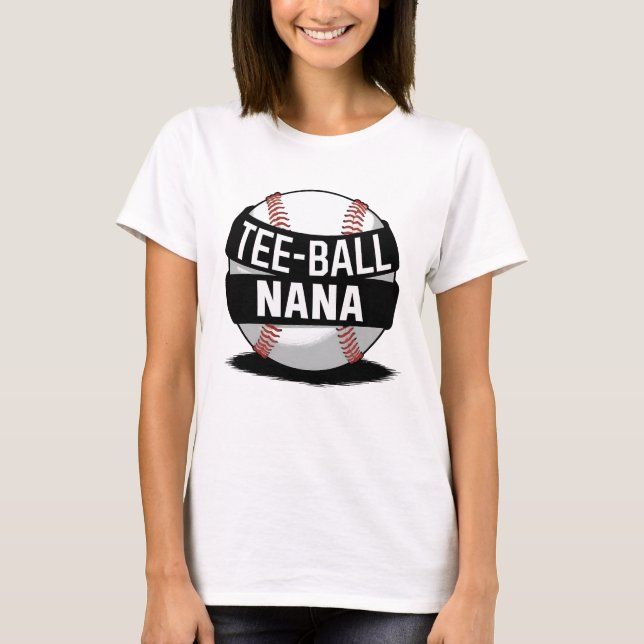 T-shirt Tee-Ball Nana Funny Teeball Grandma (Devant)