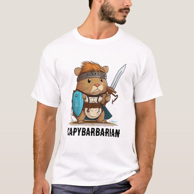 T-shirt Tee capybarbare (Devant)