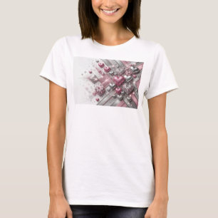 T-shirt Tee classique rouge LOVE SPARKLES slogan