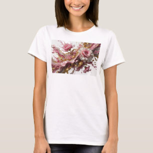 T-shirt Tee Cool Gold Déclaration D'ART ABSTRAIT