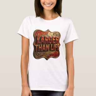 T-shirt Tee Cool Orange LARGER THAN LIFE