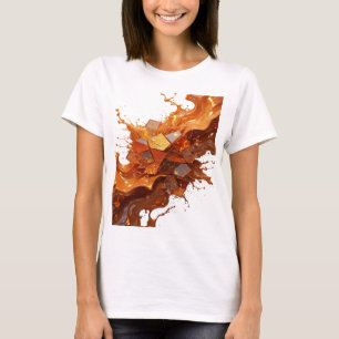 T-shirt Tee Cool Silver ABSTRACT ART Statement v4
