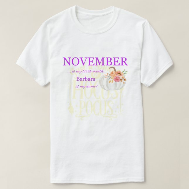 T-shirt Tee d'anniversaire personnalisé (Design devant)