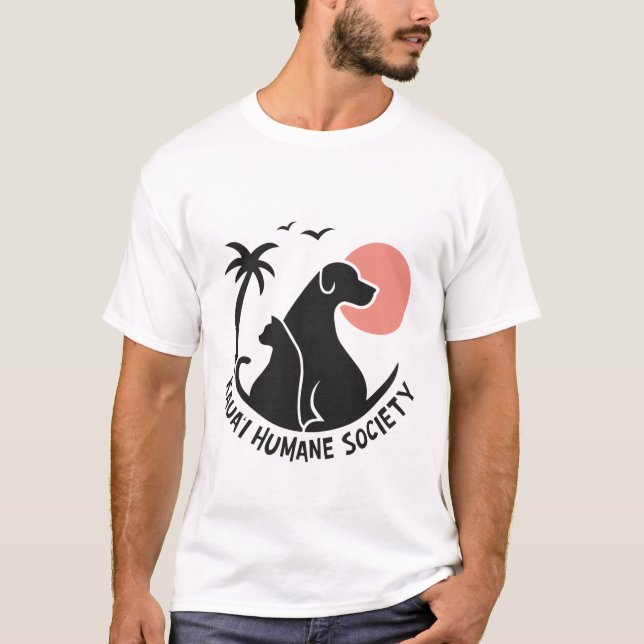 T-shirt Tee de base masculin avec logo couleur (Devant)