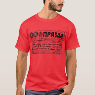 T-shirt Tee de mode d'un journal soviétique