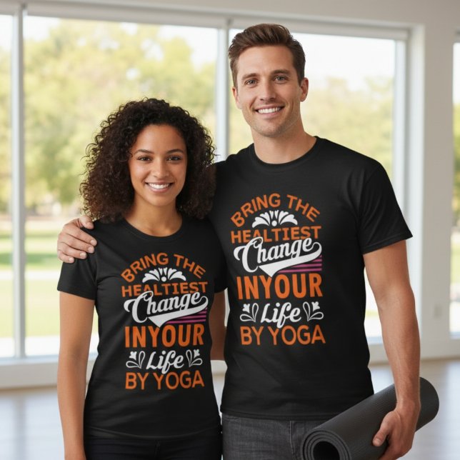 T-shirt "Tee de motivation du Yoga Unisex" (Créateur téléchargé)