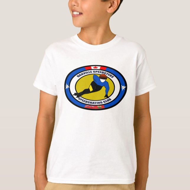 T-shirt Tee de performance jeunesse / Patinage de vitesse  (Devant)