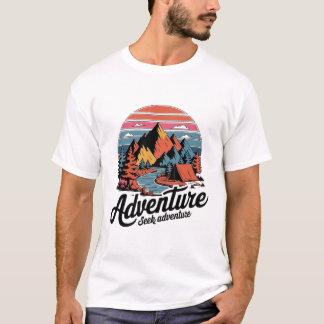 T-shirt Tee de recherche d'aventure : Cadeau de vacances p