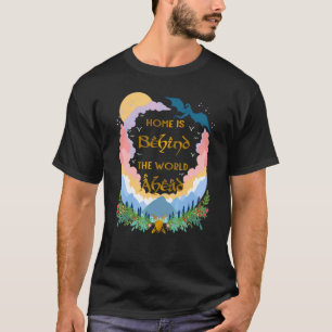 T-shirt Tee Fleur Maison Est Derrière Le Monde Devant