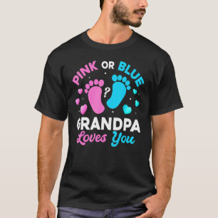 T-shirt Tee Genre Révéler Bébé Rose Ou Bleu Grand-Père Aim