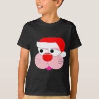 Tee graphique de lapin de Noël mignon dessin animé