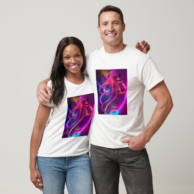 T-shirt Tee Graphique Octopus - Hommes Chemise Octopi Pers (Unisexe)
