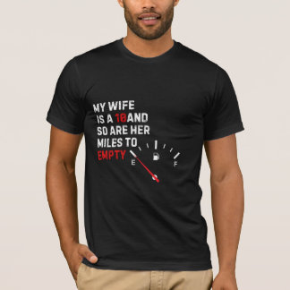 T-shirt Tee humoristique : Ma femme et ses kilomètres à vi