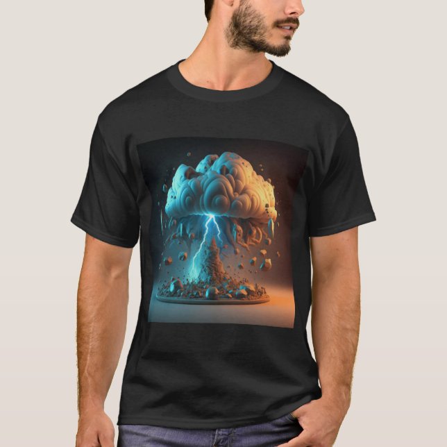 T-shirt Tee inspirée par la tornade (Devant)