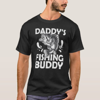 T-shirt Tee Jeune Pêcheur Le Copain de Pêche de Papa