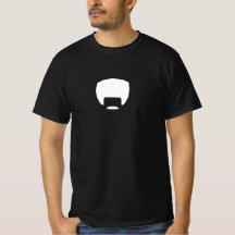 Tee noir Afro-Stache