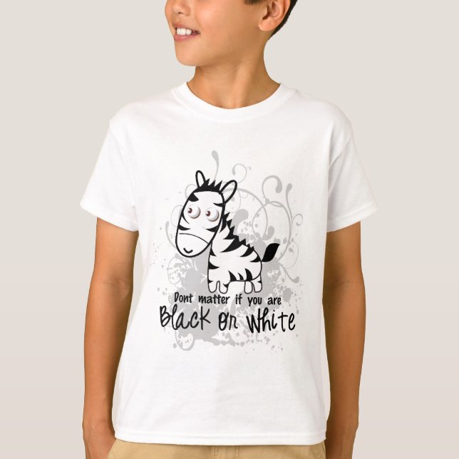 T-shirt Tee noir ou blanc (Devant)