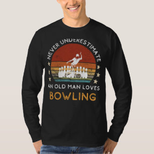 T-shirt Tee Old Man Bowling Love : Frappez avec style ! (5