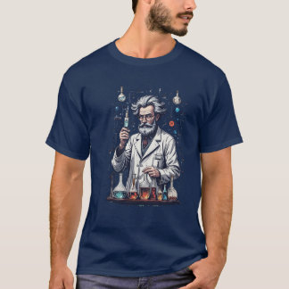 T-shirt tee professeur de chimie drôle