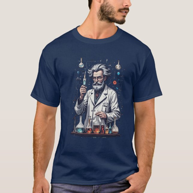 T-shirt tee professeur de chimie drôle (Devant)