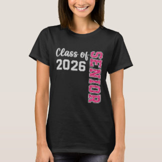 T-shirt Tee rose pour filles de terminale diplômée de la p