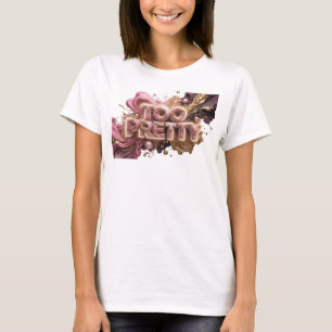 T-shirt Tee rouge gras TROP JOLIE