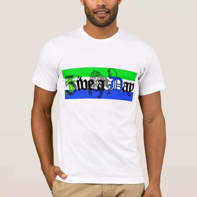 T-shirt tee - shirt 2 de drapeau (Devant)
