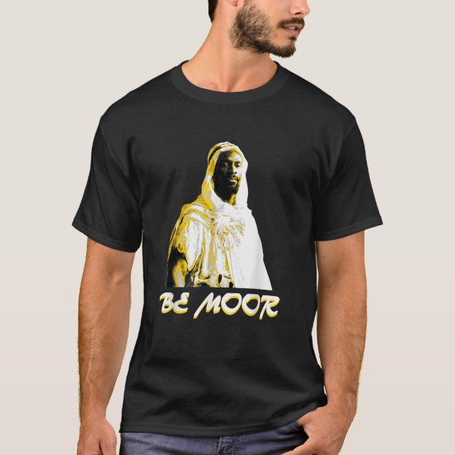 T-shirt Tee - shirt américain mauresque être vêtement d'or (Devant)
