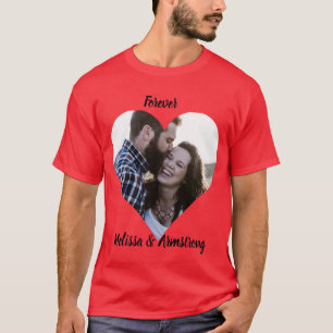 T-shirt tee-shirt amoureux personnalisées avec noms.