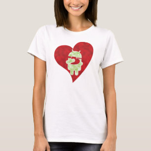 T-shirt Tee-shirt Android - Amour Droid