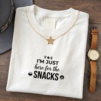 T-shirt Tee-shirt avec citation sur les snacks