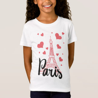 T-Shirt Tee Shirt Basic Fille Paris