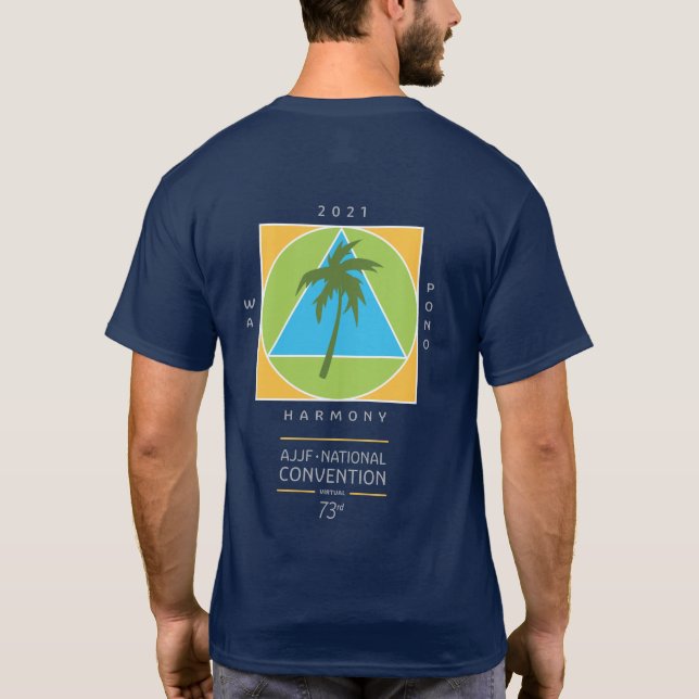 T-shirt Tee-shirt bleu (Dos)