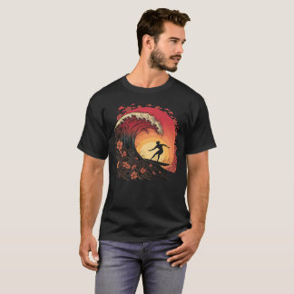 T-shirt Tee-shirt Bold Surfer Silhouette Wave Rider