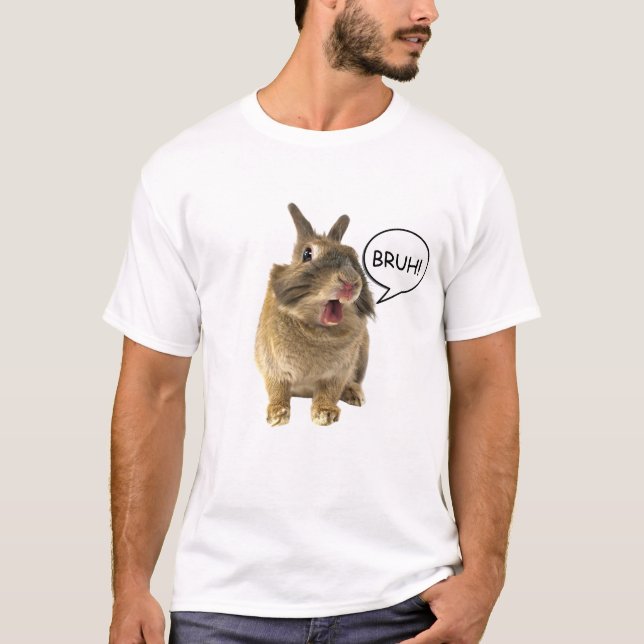 T-SHIRT TEE - SHIRT BRUH RABBIT (Devant)