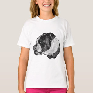 T-shirt Tee-shirt Bulldog Nose-Lick