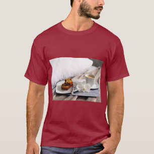 T-shirt Tee-shirt Café & Petit-déjeuner au Lit