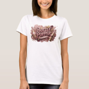 T-shirt Tee-shirt Crisp Red BOTTLE POPPER