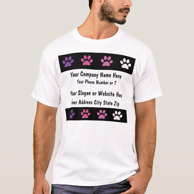 T-shirt Tee - shirt d'affaires d'animal familier (Devant)