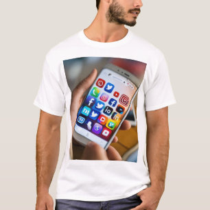 T-shirt Tee - shirt de base des hommes comme les médias so