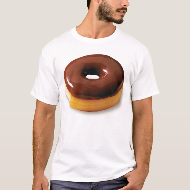 T-shirt Tee - shirt de beignet vitré de chocolat (Devant)