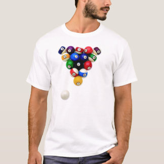 T-shirt Tee - shirt de boules de piscine de Billard