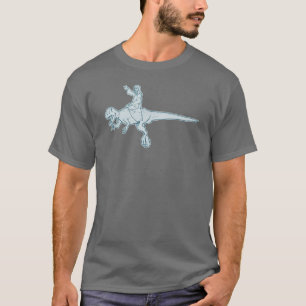 T-shirt Tee - shirt de cavalier de dinosaure de Jésus