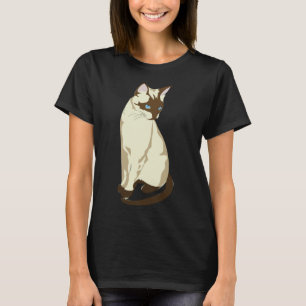 T-shirt Tee - shirt de chat de Siamese