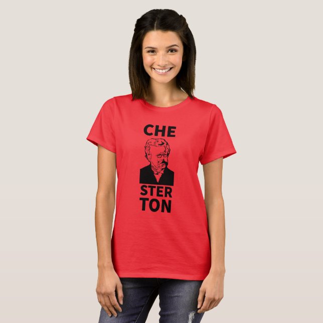 T-shirt Tee - shirt de Chesterton des femmes (Devant entier)